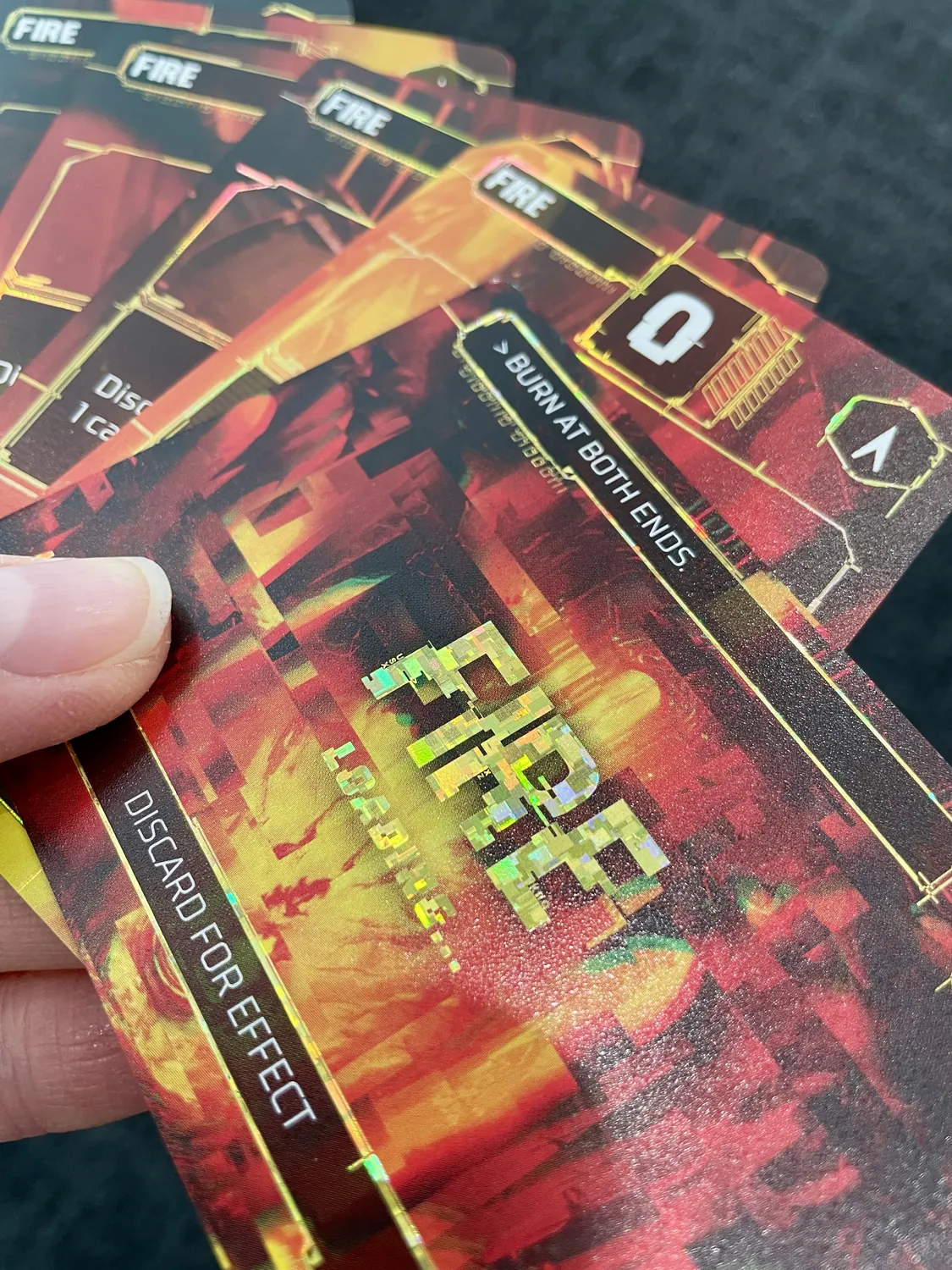 Gold foil card